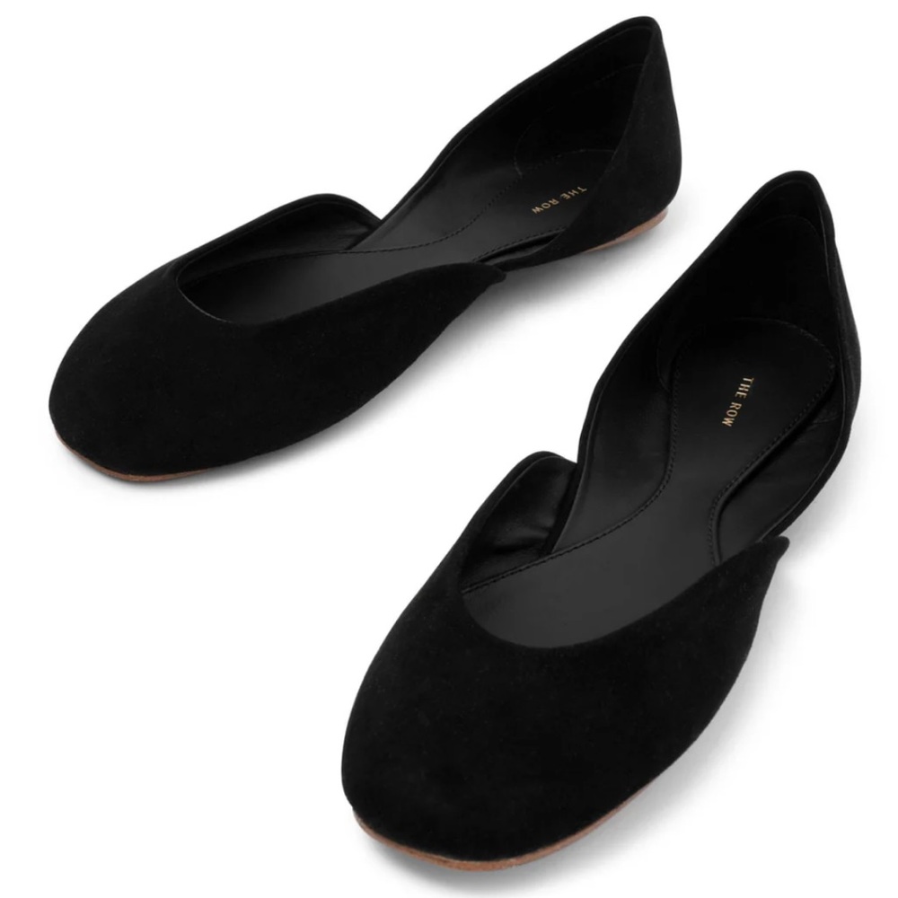 The Row Gemma d’Orsay Ballet Flats, 40, Black